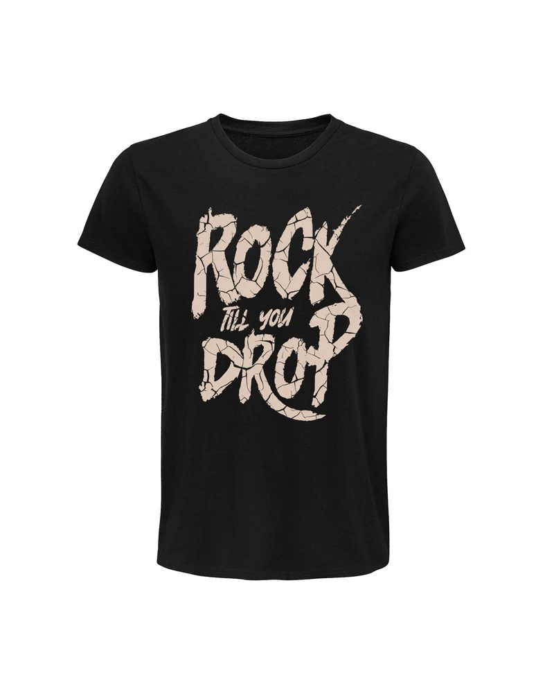 Rocktud - "Rock Till U Drop" Classic Tee Unisex - Black
