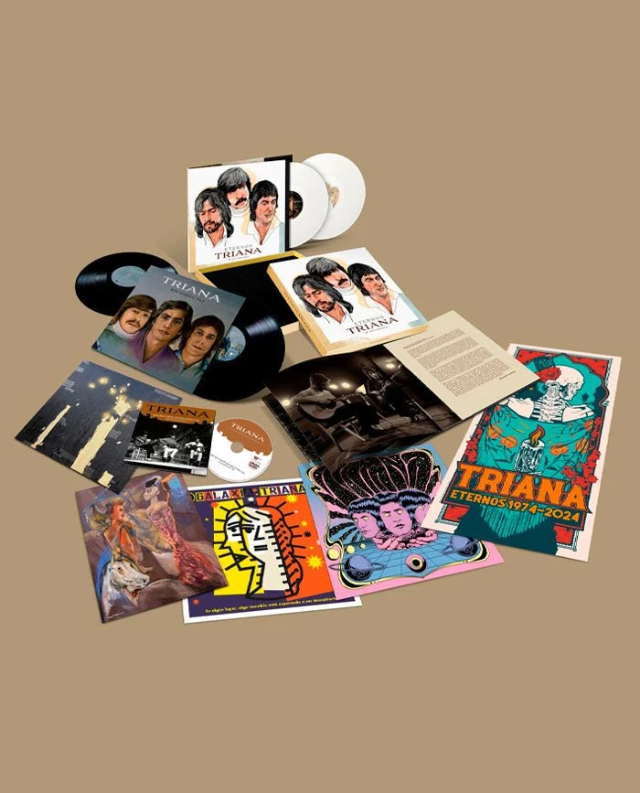 Triana - BOX "Eternos Triana" (4LP Vinilo +1DVD+4 LÁMINAS +1 PÓSTER)