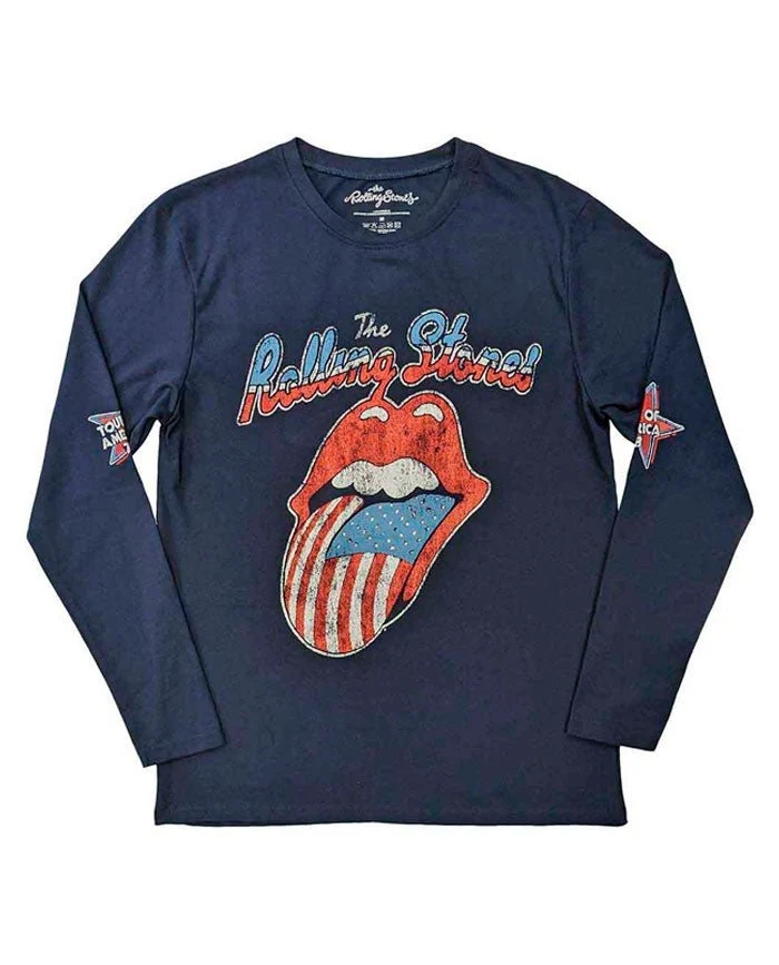 The Rolling Stones - Camiseta Manga Larga "US Tour '78" Unisex