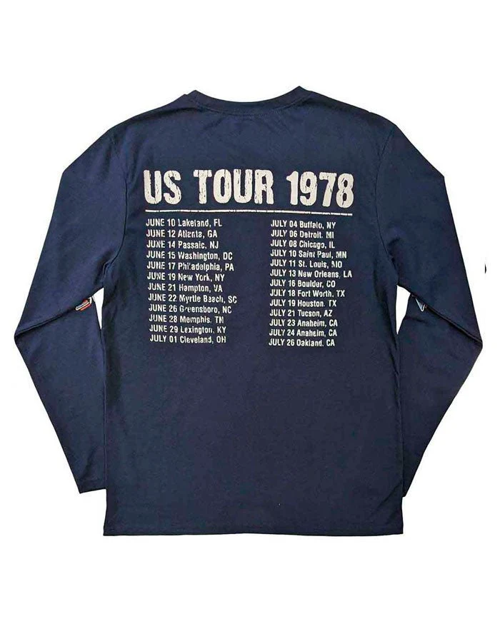 The Rolling Stones - Camiseta Manga Larga "US Tour '78" Unisex