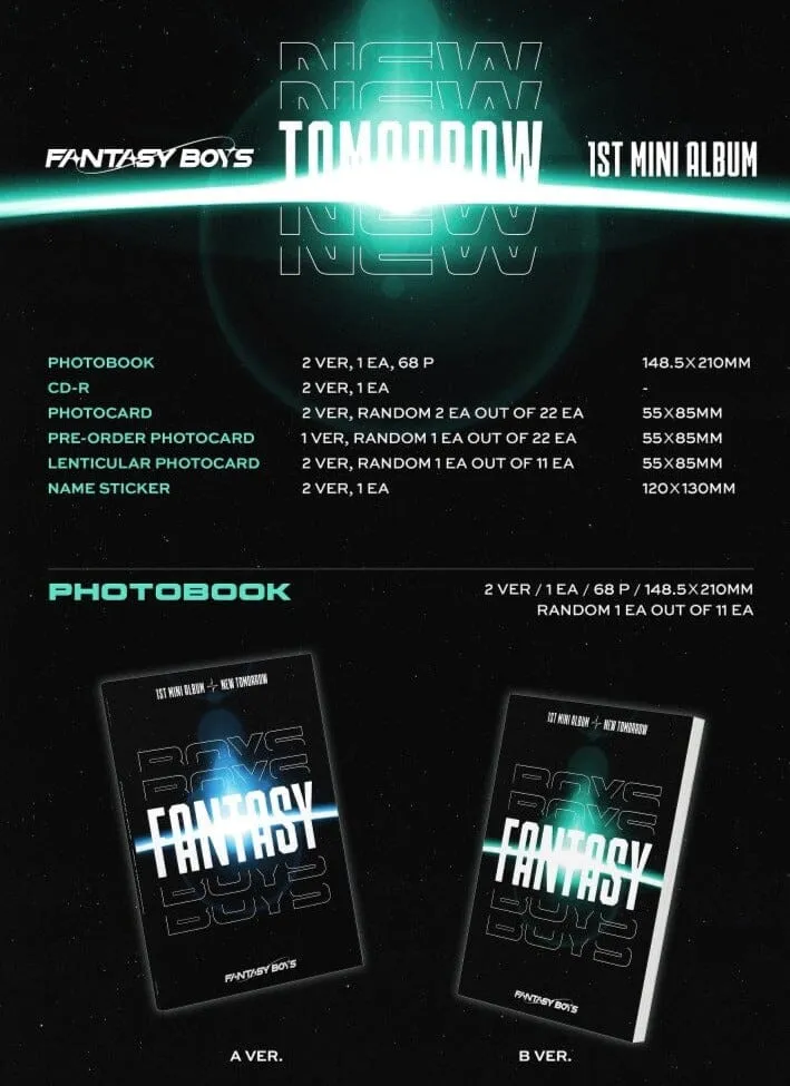 FANTASY BOYS - NEW TOMORROW (1ST MINI ALBUM)