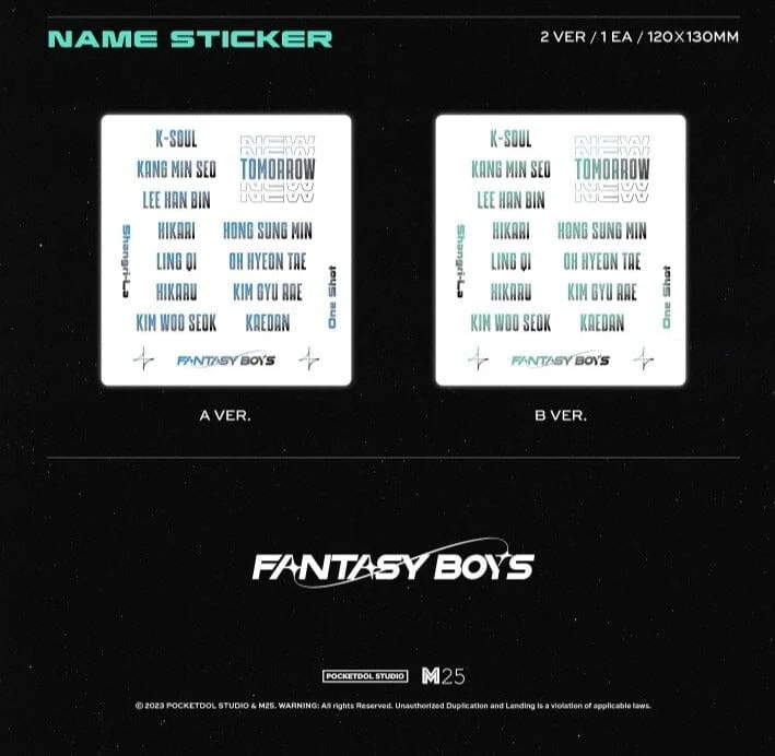 FANTASY BOYS - NEW TOMORROW (1ST MINI ALBUM)