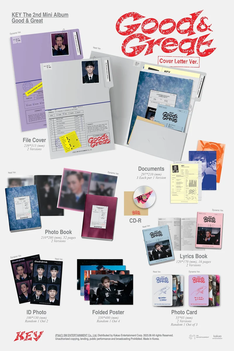 KEY (SHINee) - GOOD & GREAT (2ND MINI ALBUM) COVER LETTER VER.