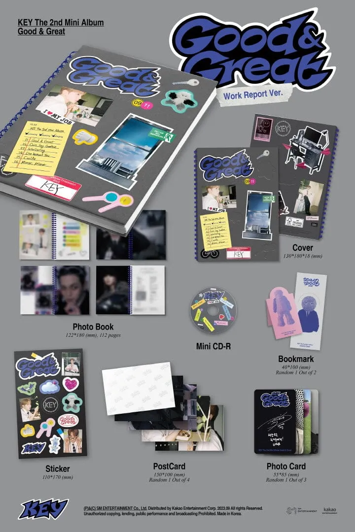 KEY (SHINee) - GOOD & GREAT (2ND MINI ALBUM) WORK REPORT VER.