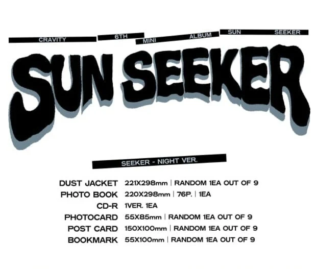 CRAVITY - SUN SEEKER (6TH MINI ALBUM) SEEKER - NIGHT VER.