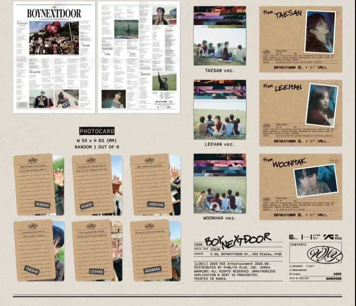 BOYNEXTDOOR - WHY.. (1ST EP ALBUM) LETTER VER.
