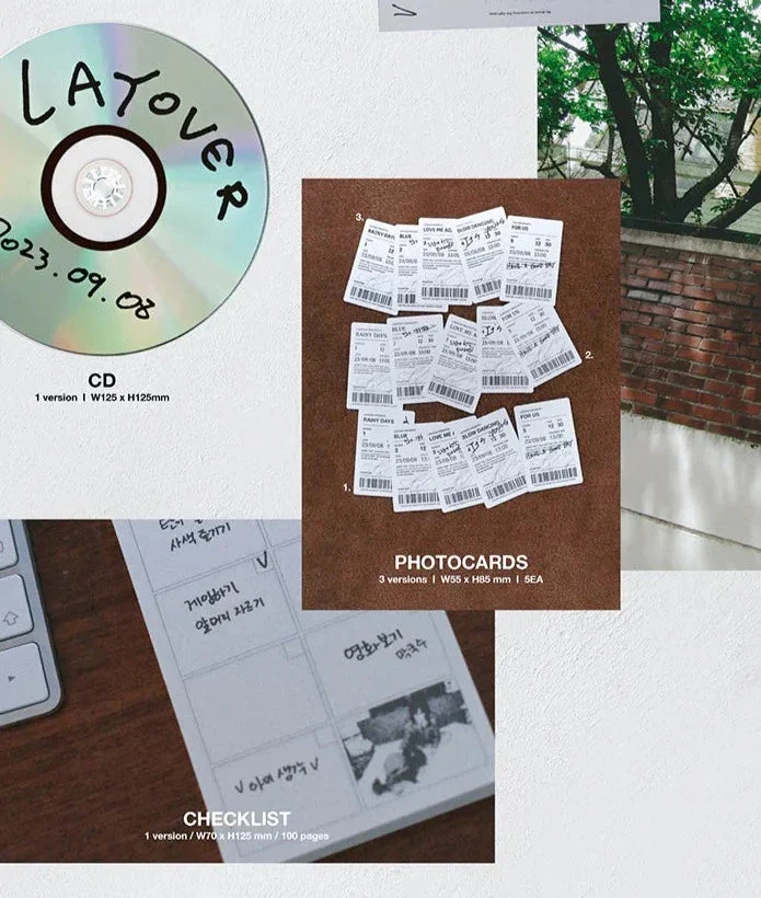 V (BTS) - LAYO(V)ER (1ST SOLO ALBUM) + Weverse Gift