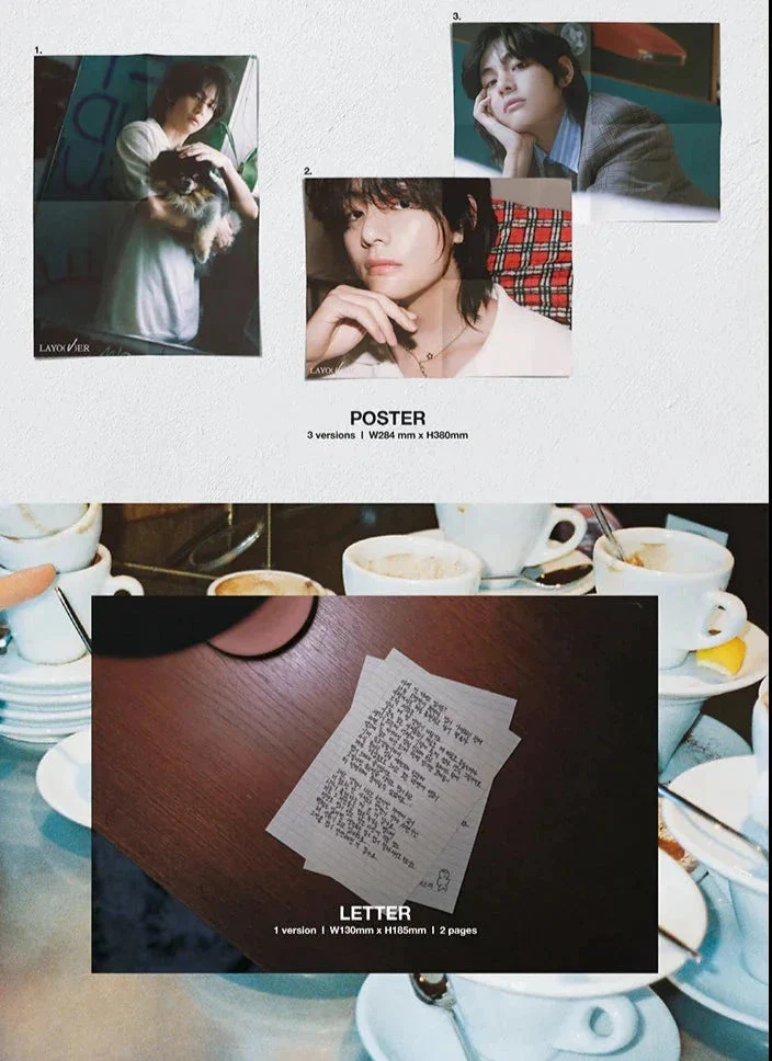 V (BTS) - LAYO(V)ER (1ST SOLO ALBUM) + Weverse Gift