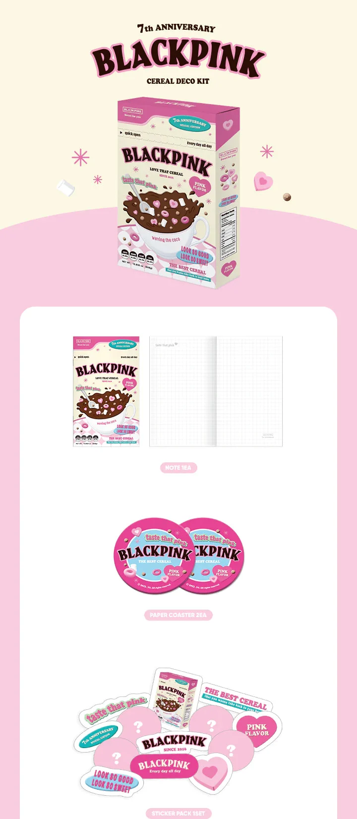 BLACKPINK - 2023 DEBUT ANNIVERSARY CEREAL DECO KIT