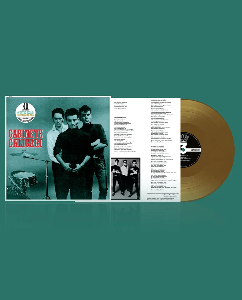 Gabinete Caligari - Mini LP Vinilo Oro "Cuatro rosas" (Edición 40 aniversario)