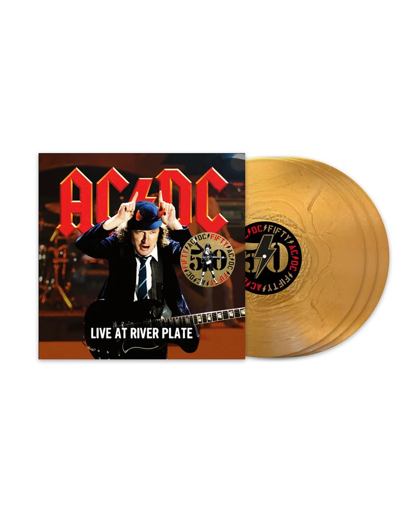 AC/DC - 3LP Vinilo Dorado "Live At River Plate" Ed. 50 aniversario