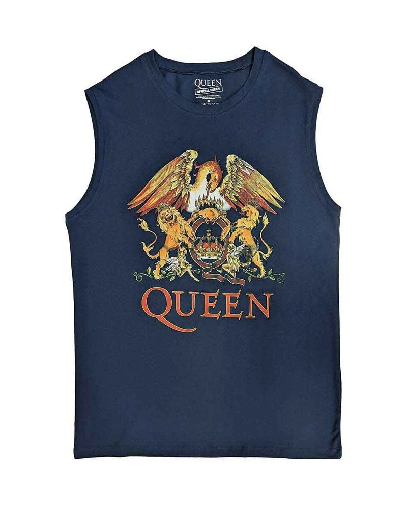 Queen - Camiseta tirantes "Classic Crest" Azul