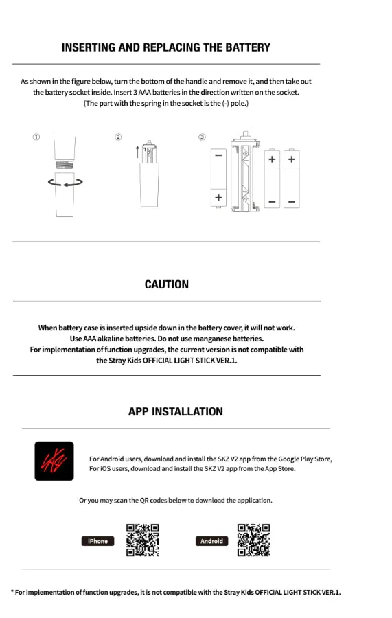STRAY KIDS - LIGHT STICK OFICIAL VER.2