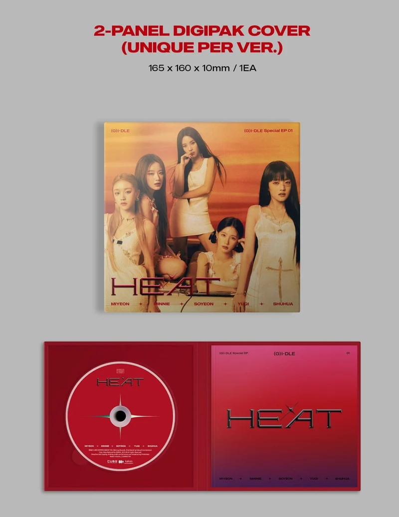(G)I-DLE - HEAT (SPECIAL ALBUM) DIGIPAK GROUP VER.