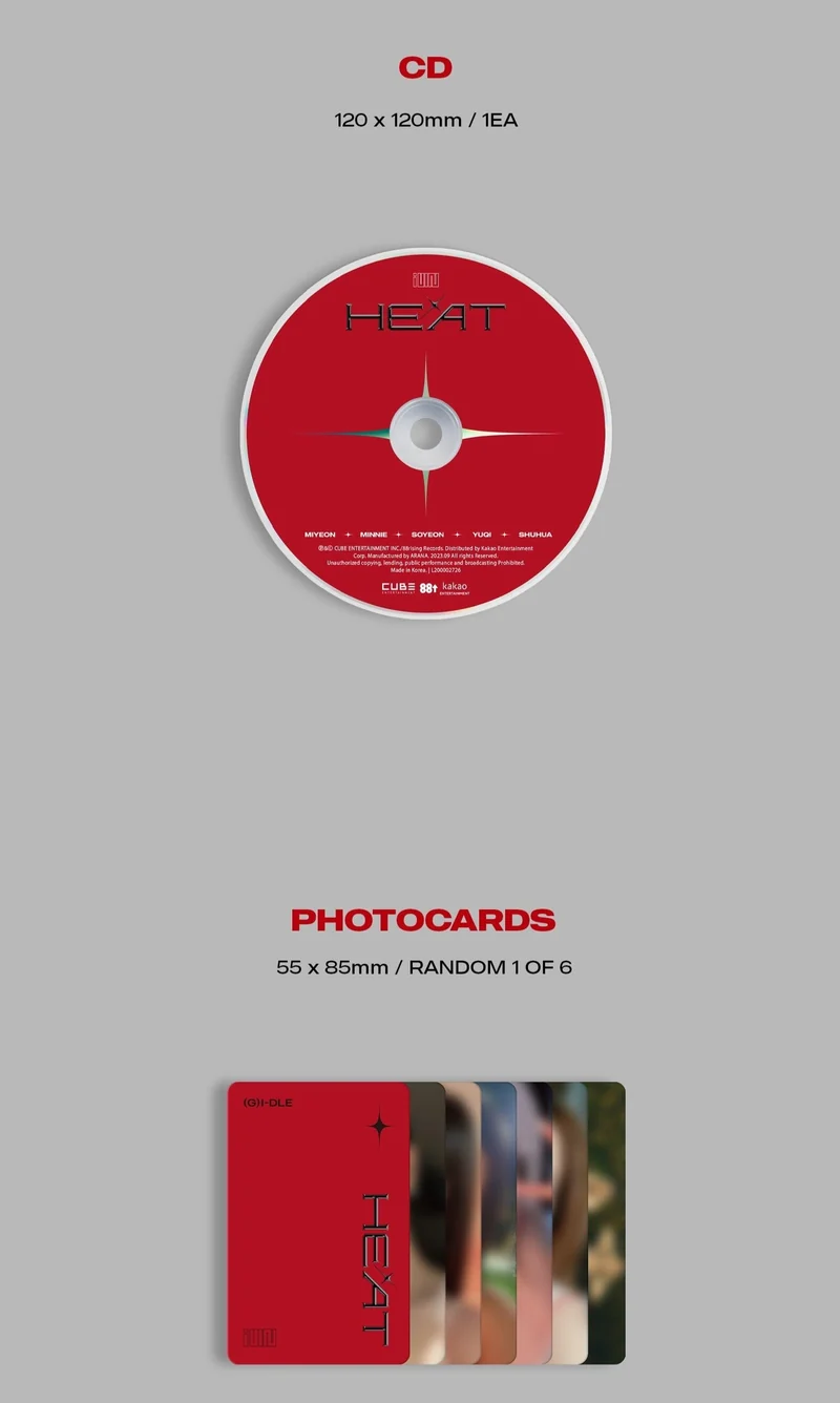 (G)I-DLE - HEAT (SPECIAL ALBUM) DIGIPAK GROUP VER.