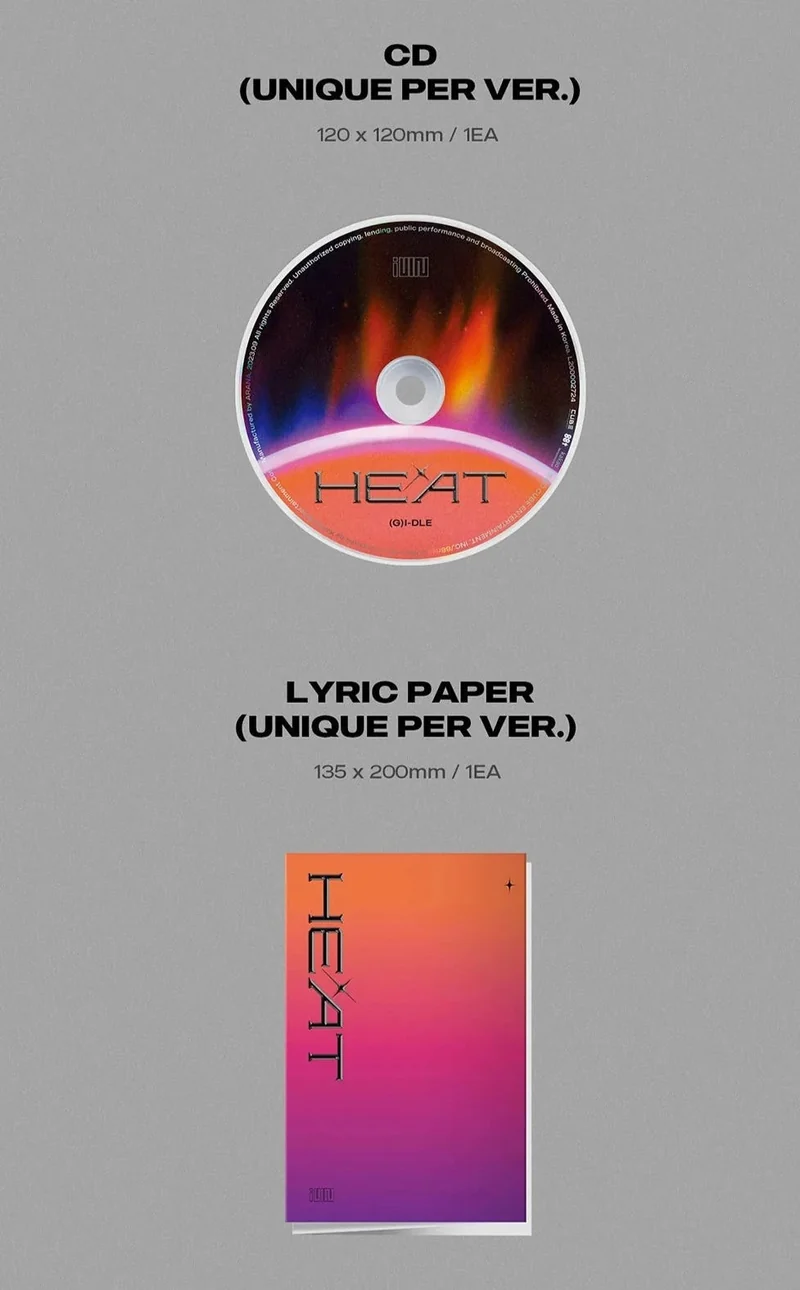 (G)I-DLE - HEAT (SPECIAL ALBUM) SLEEVE VER.