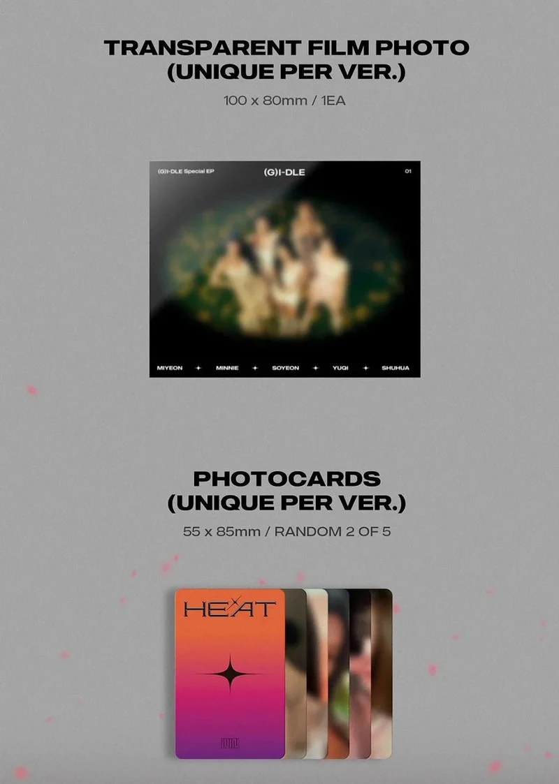 (G)I-DLE - HEAT (SPECIAL ALBUM) SLEEVE VER.