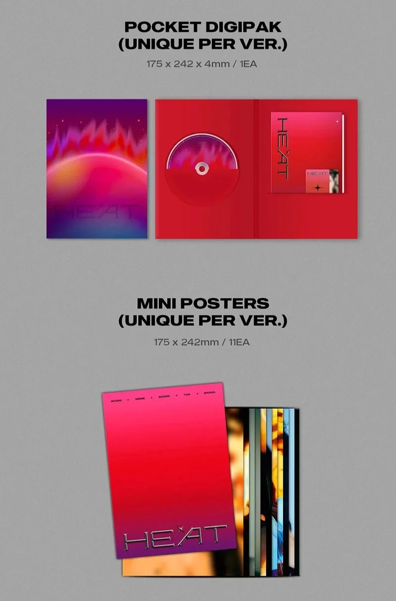 (G)I-DLE - HEAT (SPECIAL ALBUM) SLEEVE VER.