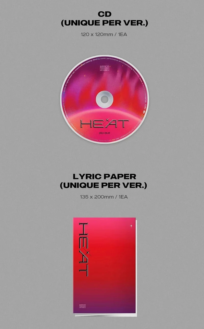(G)I-DLE - HEAT (SPECIAL ALBUM) SLEEVE VER.