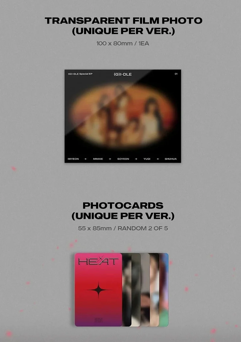 (G)I-DLE - HEAT (SPECIAL ALBUM) SLEEVE VER.