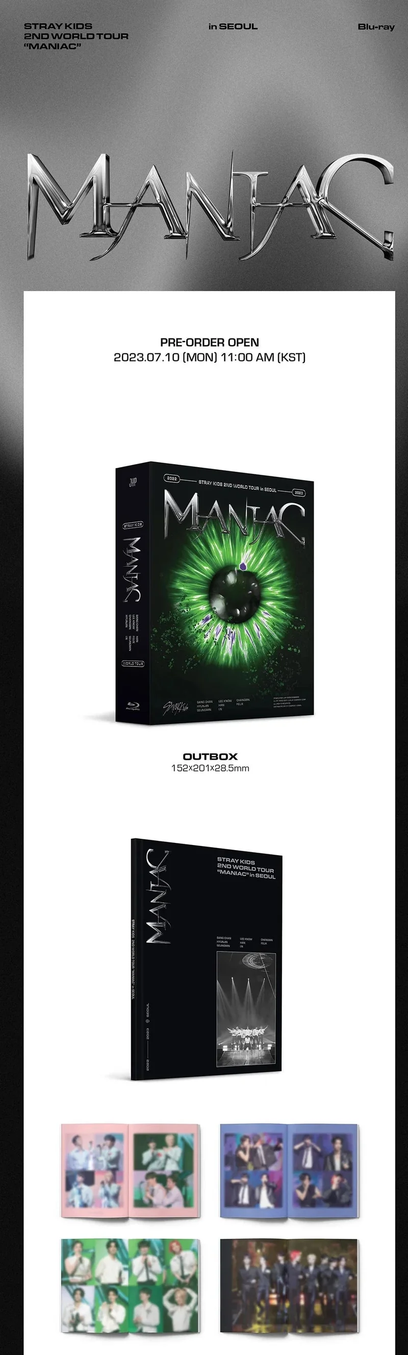 STRAY KIDS - 2ND WORLD TOUR "MANIAC IN SEOUL" BLU-RAY