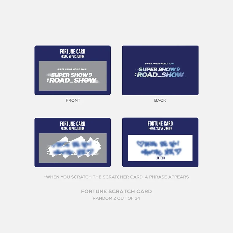 [SUPER JUNIOR] Super Show 9 : Road Show : Fortune Scratch Set