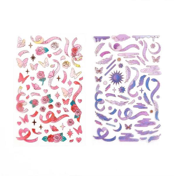 Transparent Rose Gold Stickers