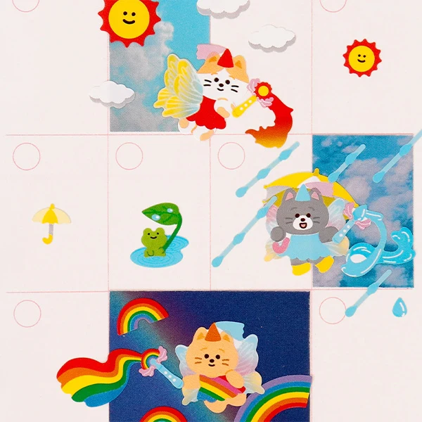 Emoticon Weather Stickers