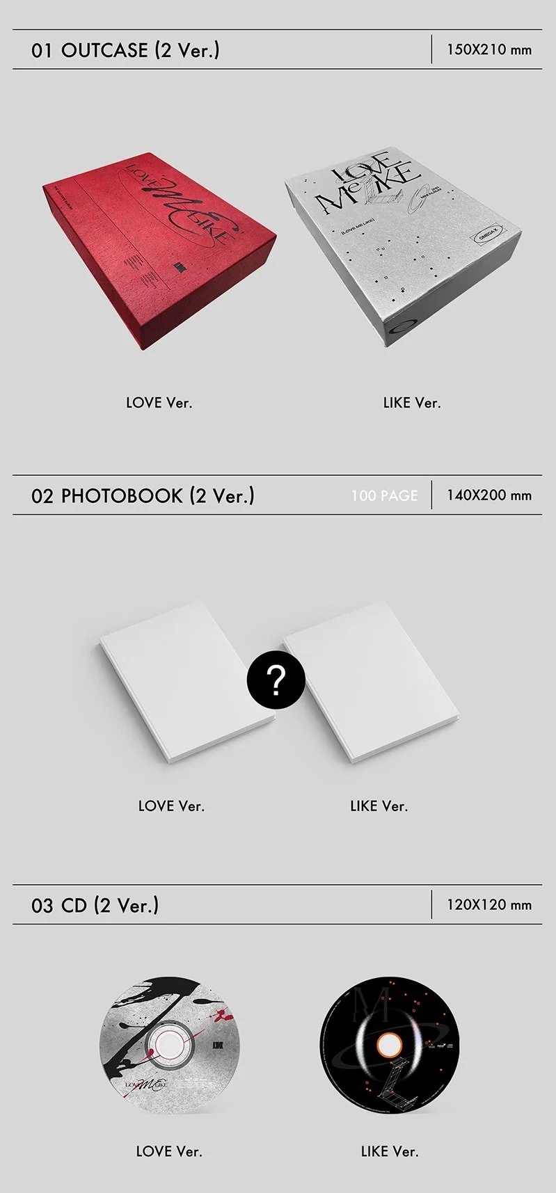 OMEGA X - 2ND MINI ALBUM LOVE ME LIKE