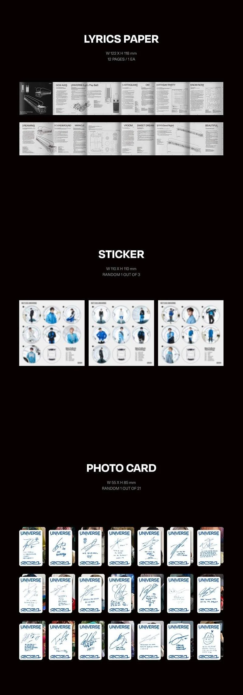 NCT - UNIVERSE JEWEL CASE VER. (3rd Full Album)