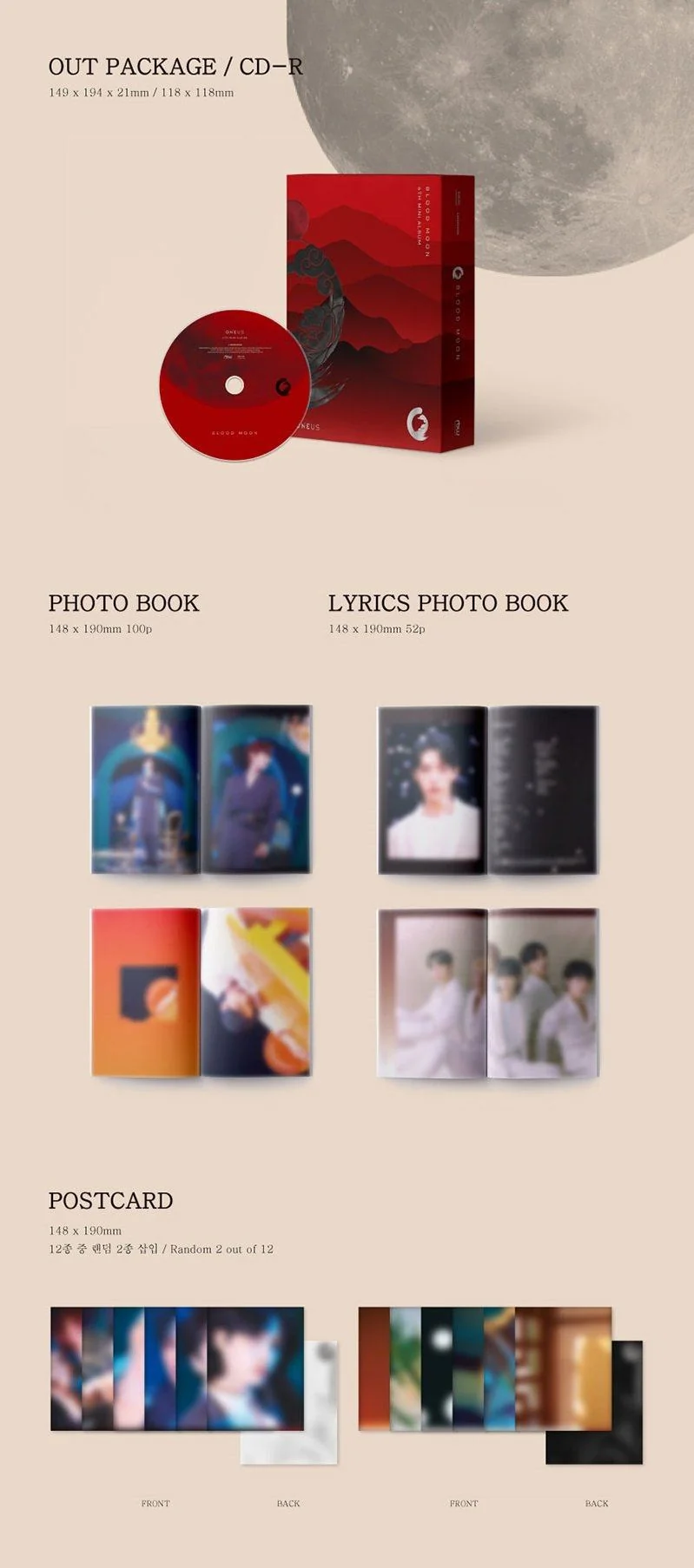 ONEUS - 6th Mini Album Blood Moon
