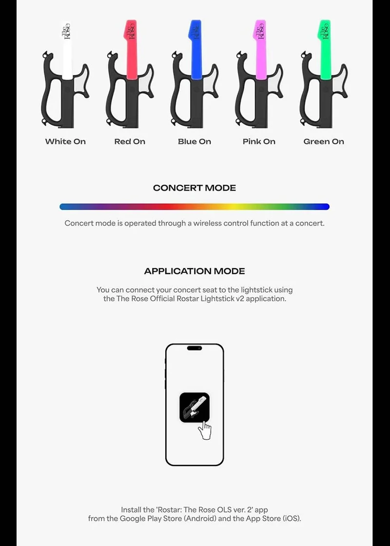 THE ROSE - LIGHT STICK OFICIAL ROSTAR V2