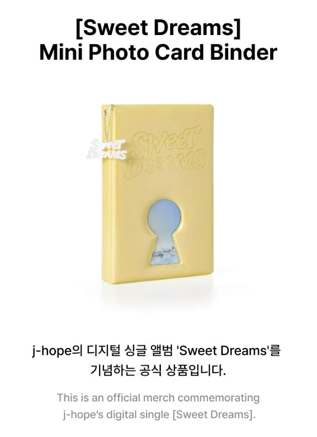 J-HOPE (BTS) - 'SWEET DREAMS' OFFICIAL MD