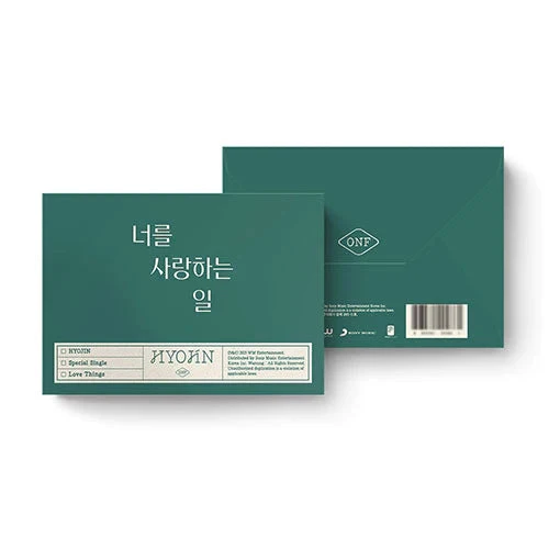 HYOJIN (ONF) - LOVE THINGS (SPECIAL SINGLE) Poca Album