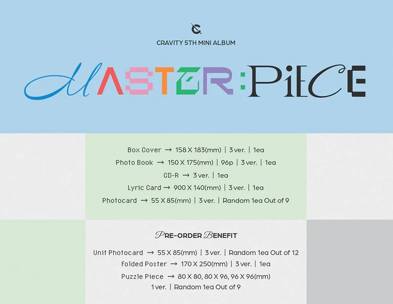 CRAVITY - MASTER PIECE (5TH MINI ALBUM)