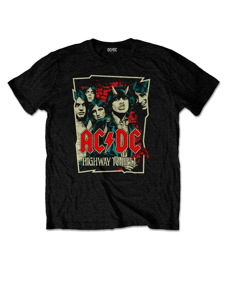 AC/DC - Camiseta "Highway To Hell Sketch" Unisex