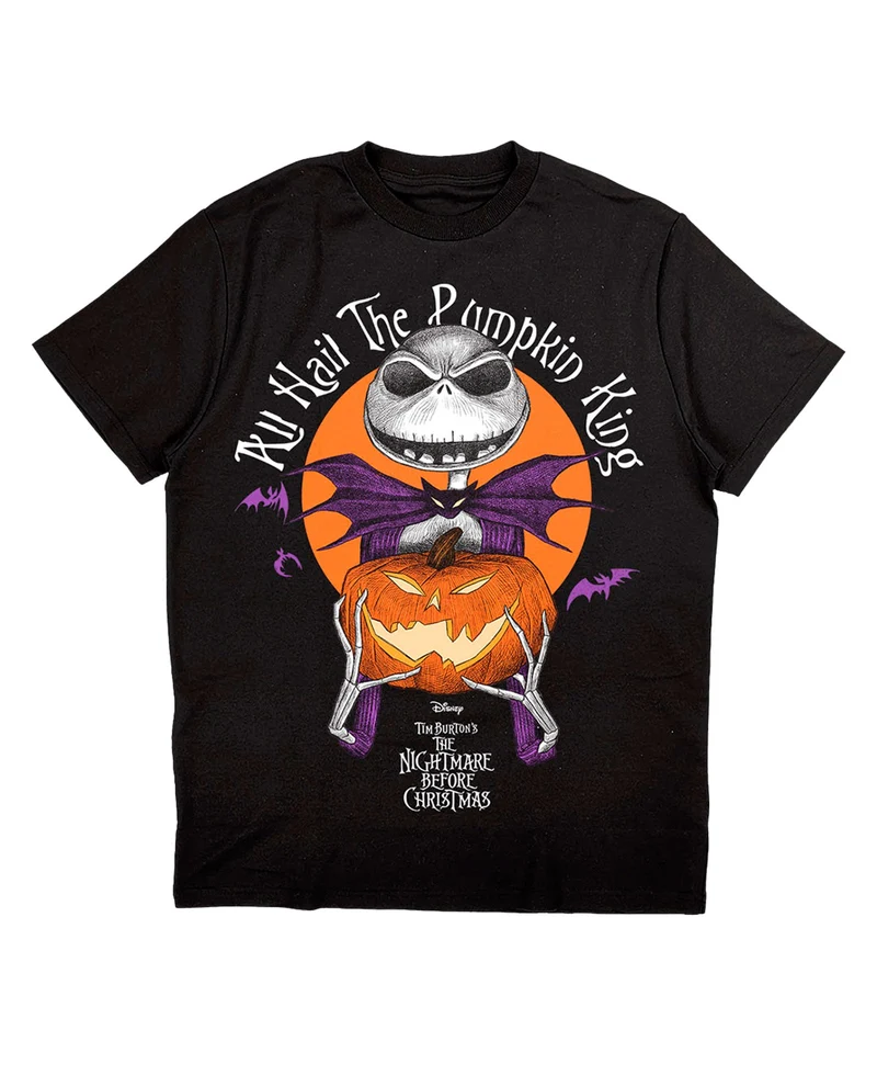 Disney - Camiseta "The Nightmare Before Christmas: All Hail the Pumpkin King" Unisex