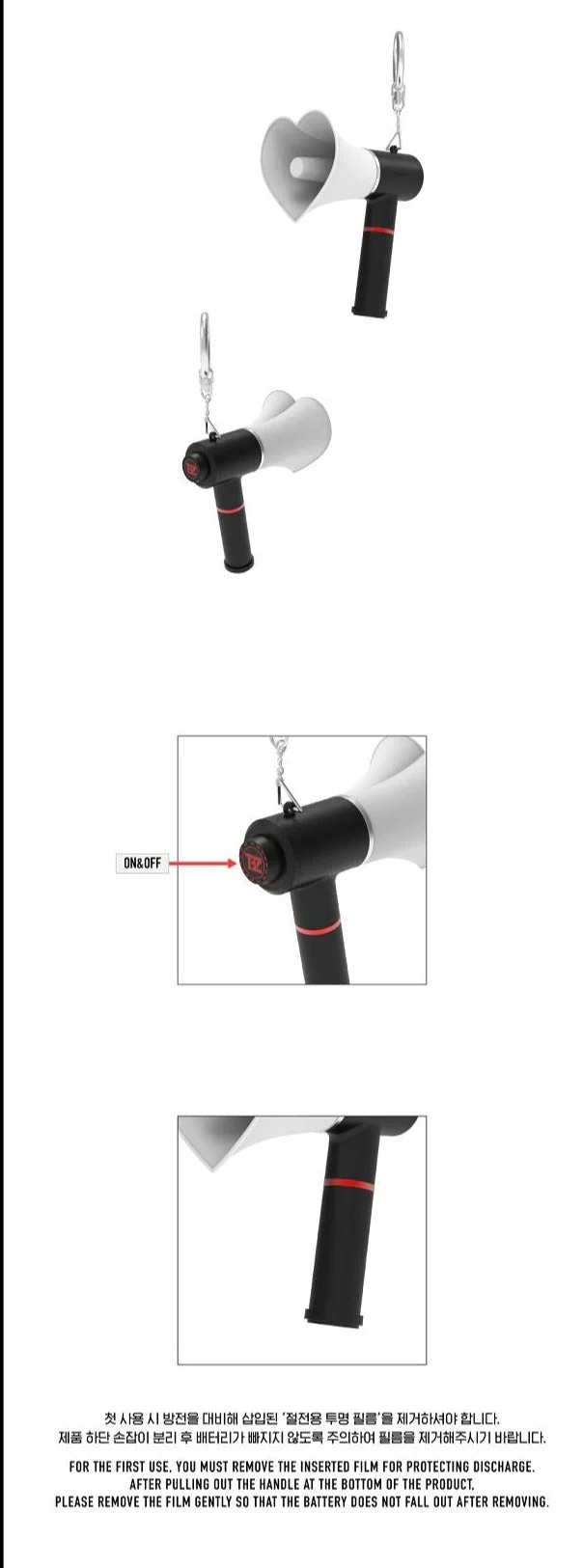 THE BOYZ - LLAVERO DE LIGHT STICK OFICIAL