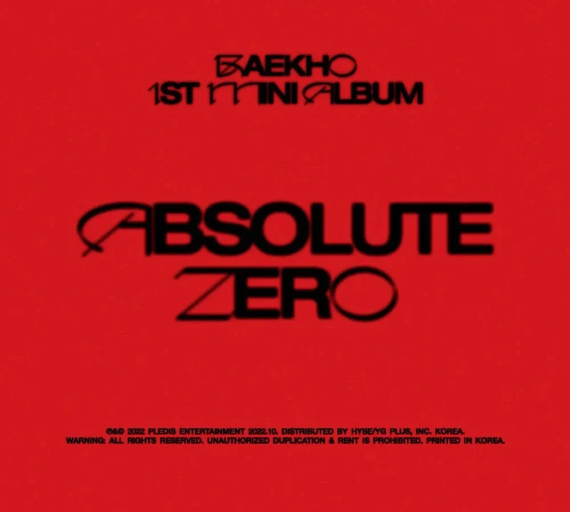 BAEKHO - ABSOLUTE (1ST MINI ALBUM)