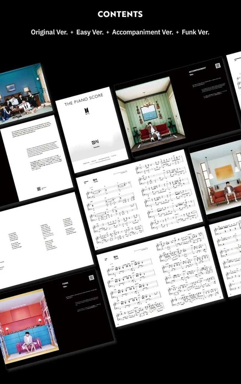 BTS - THE PIANO SCORE : BTS 'TELEPATHY' (잠시)