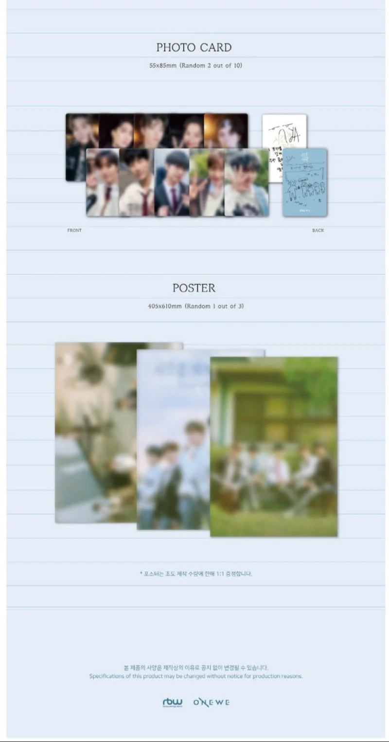 ONEWE - SPECIAL ALBUM [SMALL ROOM CONTAINING TIME]