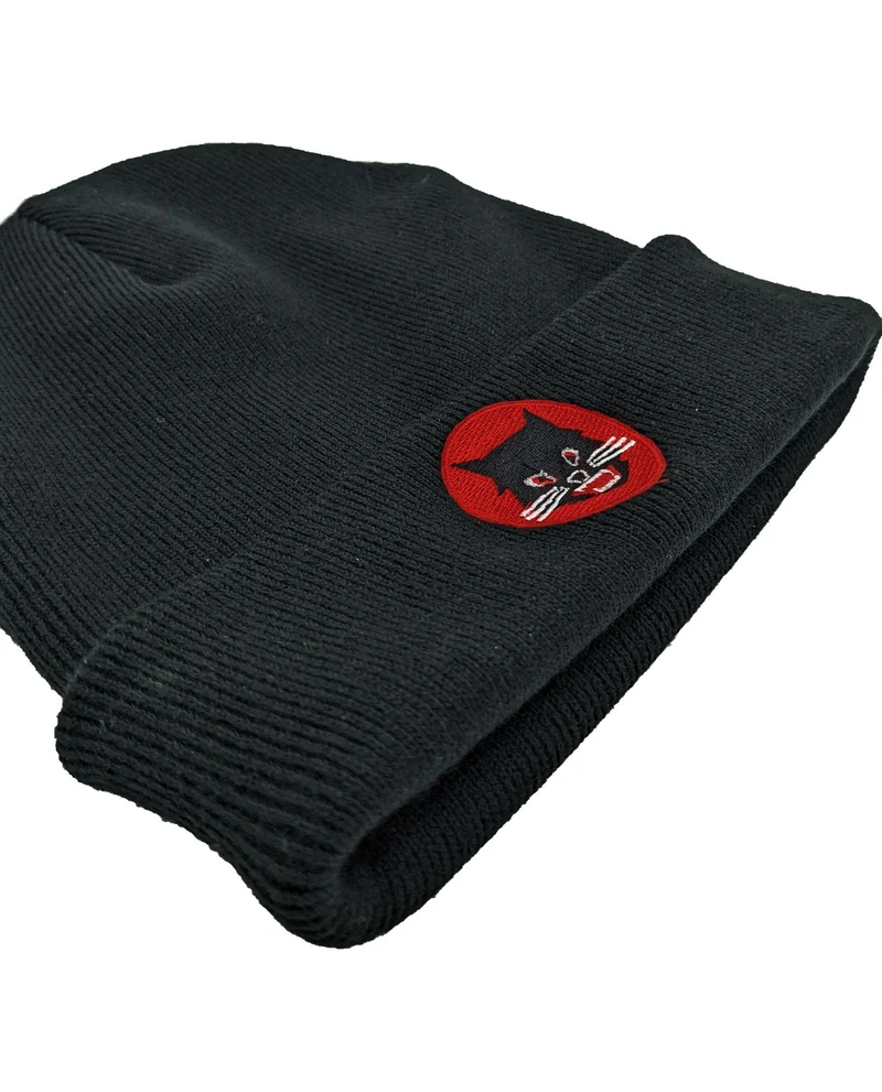 Los Suaves - Gorro de punto bordado "Gato"