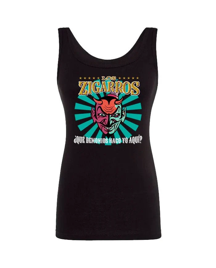 Los Zigarros - Camiseta Tirantes "Demonio" Mujer