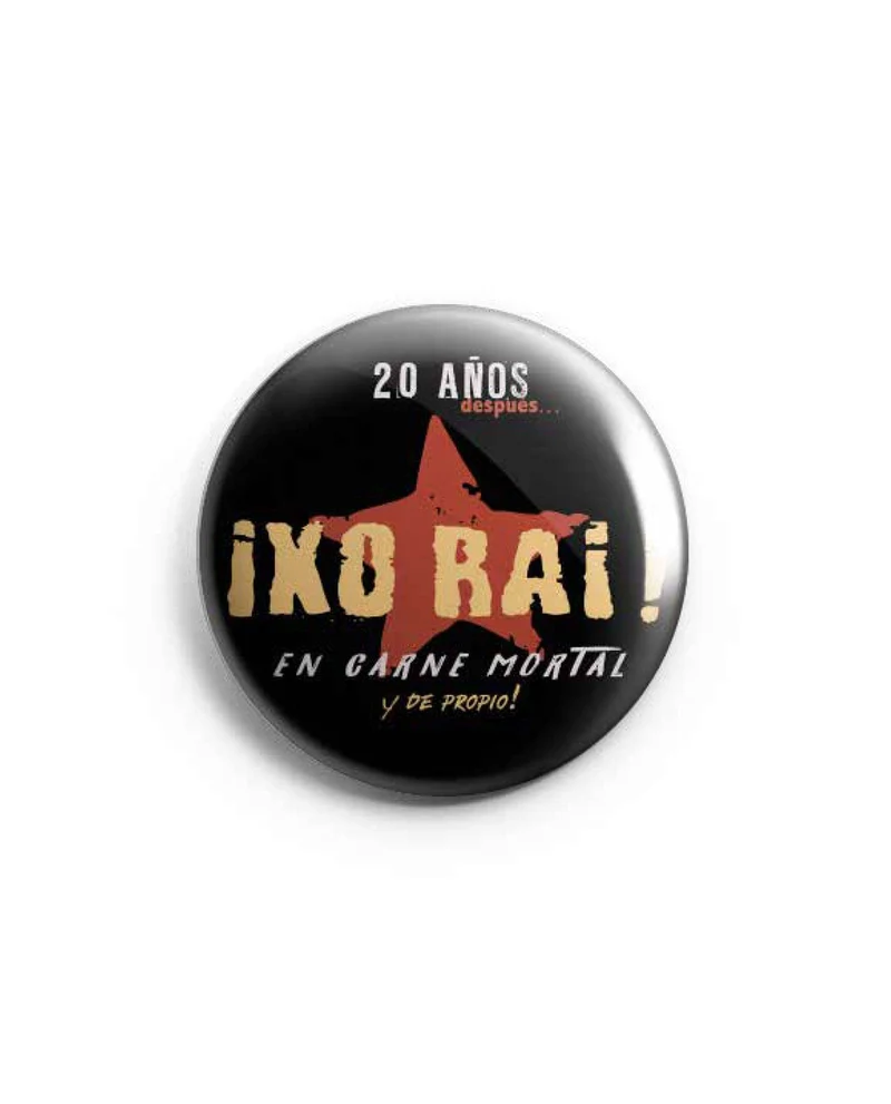 Ixo Rai - Chapa Ixo Rai - Negra 38mm