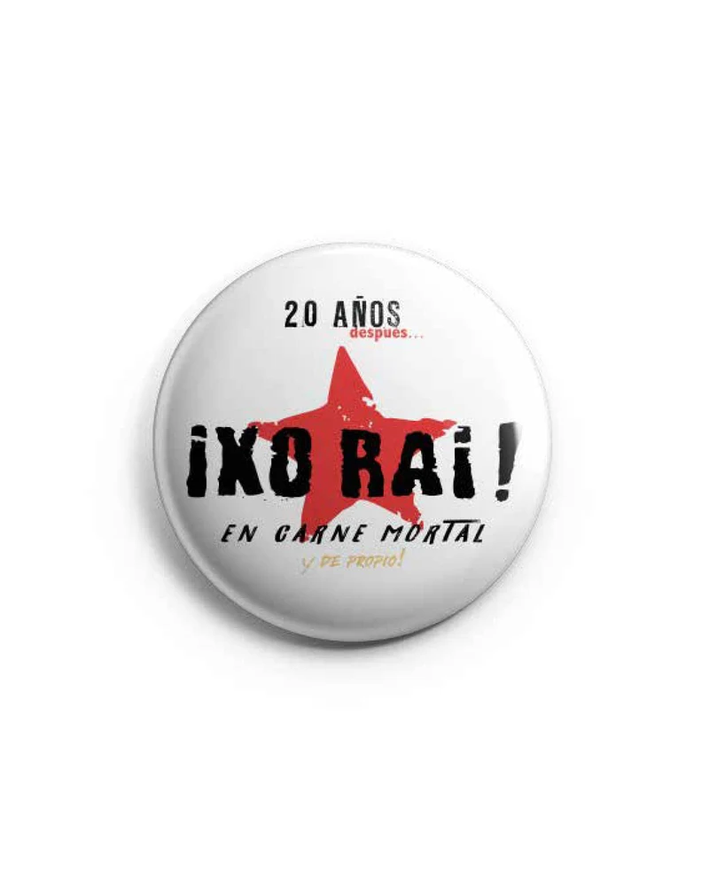 Ixo Rai - Chapa Ixo Rai - Blanca 38mm