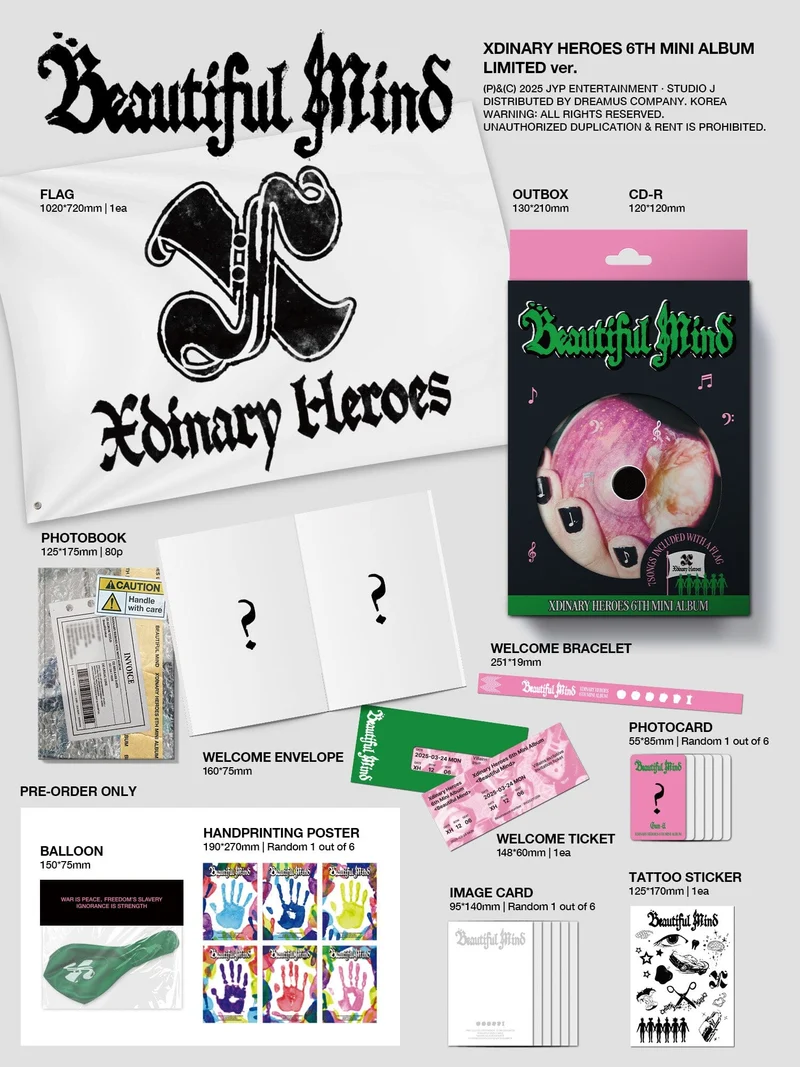XDINARY HEROES - BEAUTIFUL MIND (LIMITED VER.)
