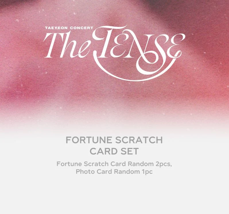 TAEYEON (SNSD) - FORTUNE SCRATCH CARD SET (2025 TAEYEON CONCERT 'THE TENSE' OFFICIAL MD)