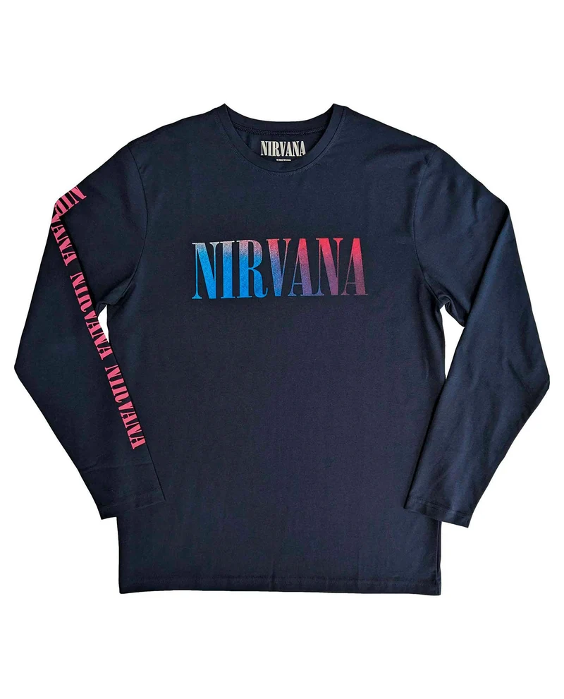 Nirvana - Camiseta Manga Larga "Angelic Gradient" Unisex