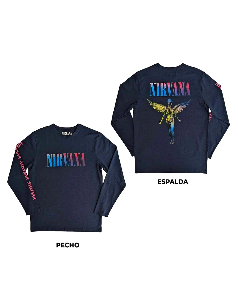 Nirvana - Camiseta Manga Larga "Angelic Gradient" Unisex
