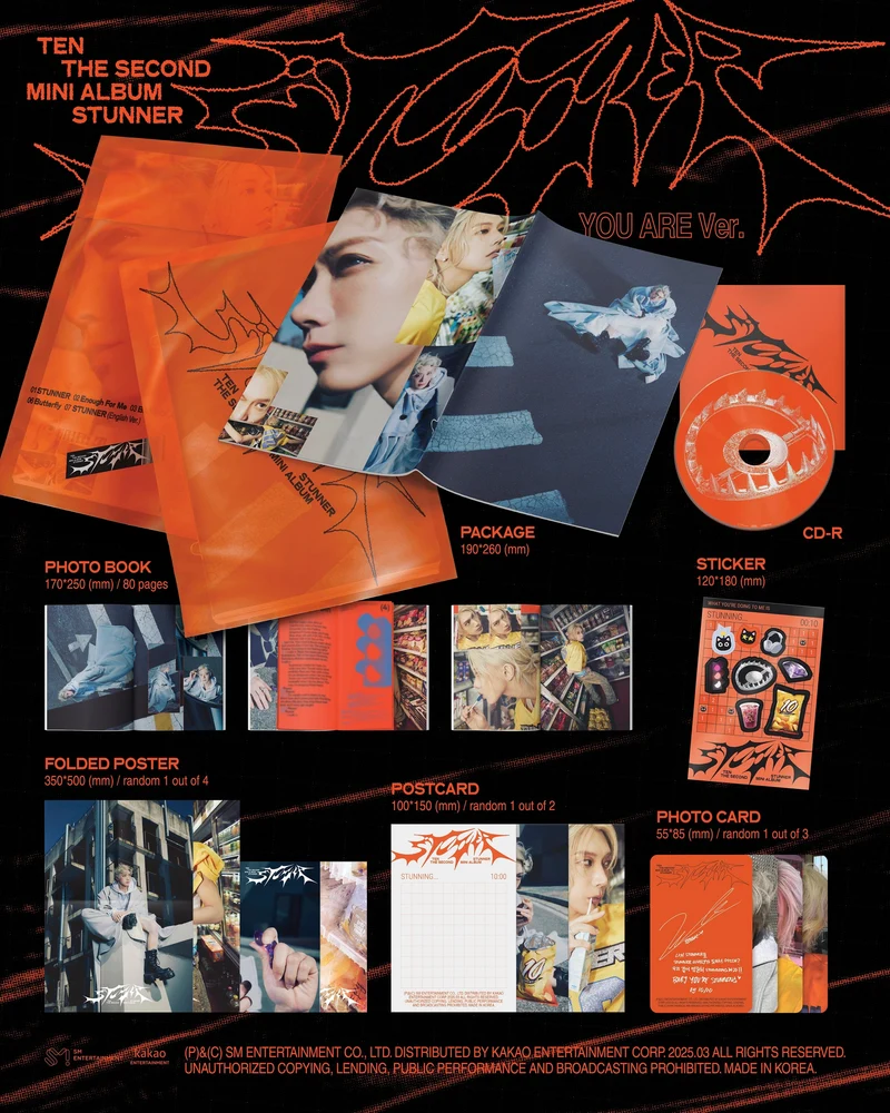TEN (NCT) - STUNNER (PACK BOOK VER.) + Soundwave Photocard
